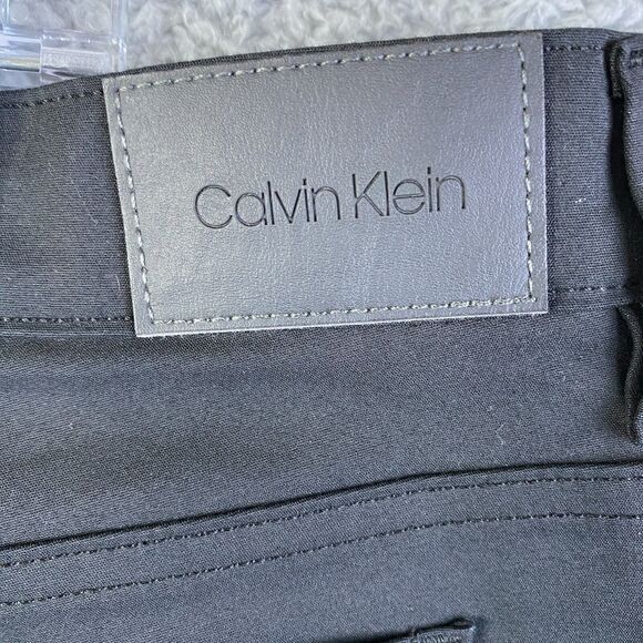 Calvin Klein Men's Straight Fit Jeans Black Size 40x30 Pre-Owned - Picture 5 of 16
